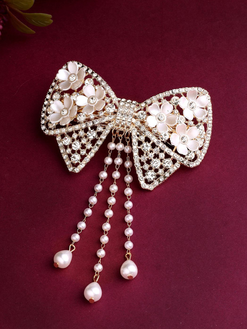 Hair accessories VOGUE HAIR ACCESSORIES Women Embellished Alligator Hair Clip